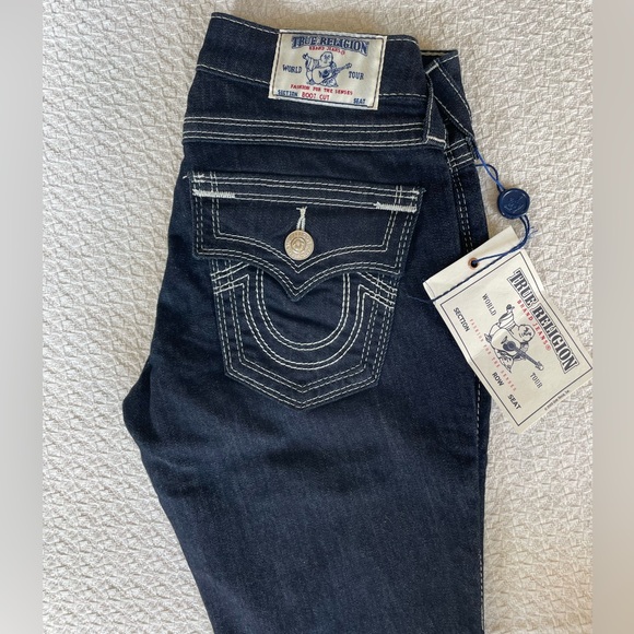 NWT True Religion Dark Wash Bootcut Jeans - Picture 11 of 12